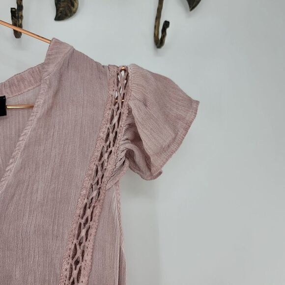Vici dusty rose boho dress - Picture 5 of 9